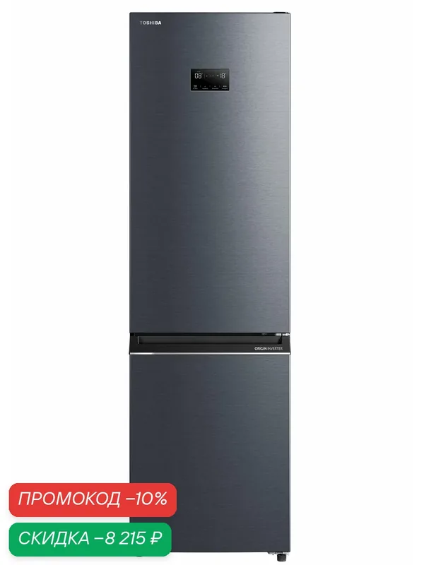 Холодильник Toshiba GR-RB500WE-PMJ, No Frost, инверторный, A++, 402 л — Toshiba, скидка по промокоду Яндекс Маркет