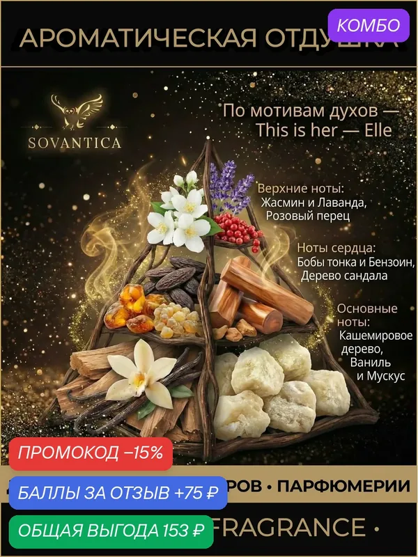 Z • Парфюмерная отдушка 10 г This is her w Elle, Sovantica Fragrances — SOVANTICA, скидка по промокоду Яндекс Маркет