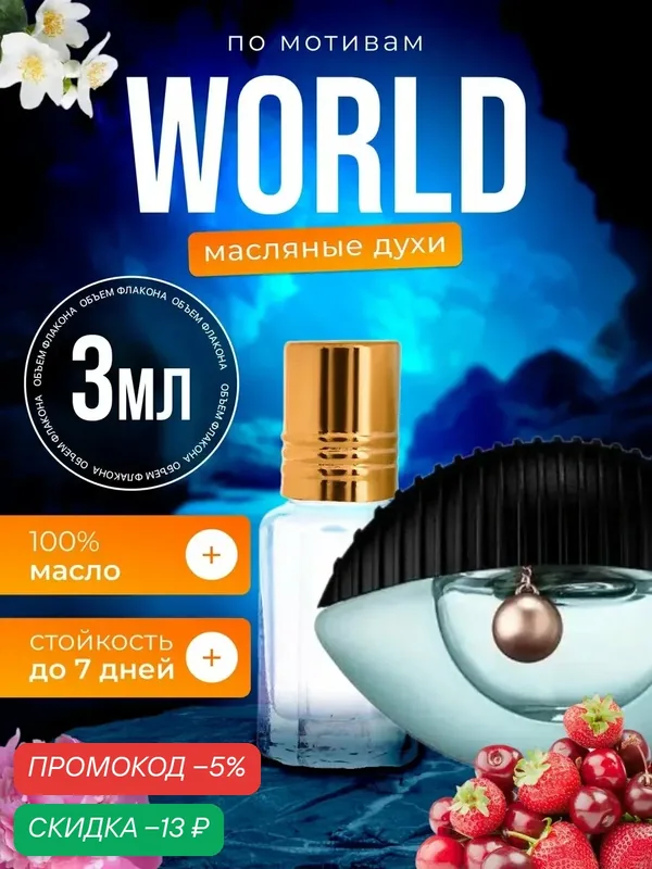 Духи масляные по мотивам World Ворлд Глаз Голубой парфюм женские стойкие — BESTPARFUME, скидка по промокоду Яндекс Маркет