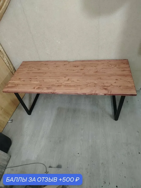 Игровой стол, массив сосны, 80x190 см, вырез под провода, кронштейн для монитора — скидка по промокоду Яндекс Маркет
