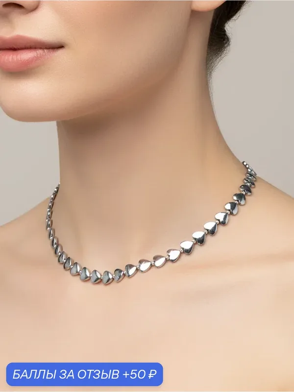 Чокер, гематит — JEWELRY A VENTO, 50 баллов за отзыв Яндекс Маркет