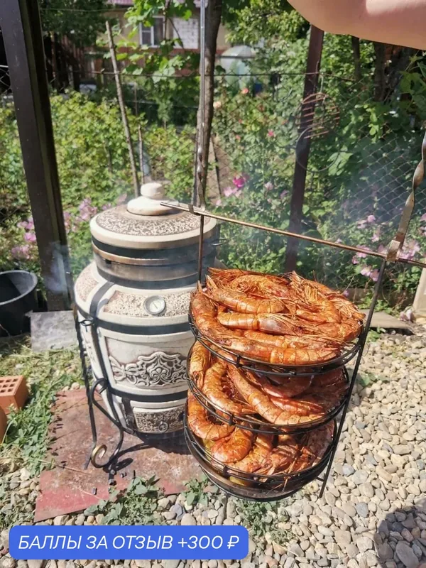 Этажерка Для Тандыра 3 Яруса (Шах, Кубань, Чудеса Света, Фараон) Длина 400мм Диаметр 250мм — Гончар-Кубани, 300 баллов за отзыв Яндекс Маркет