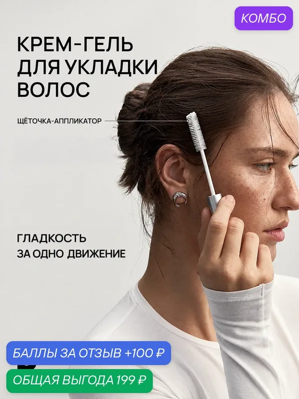 Крем-гель для укладки волос с щёточкой-аппликатором, 20 мл PRODUCT N HAIR HOLD — промокод и 100 баллов за отзыв Яндекс Маркет