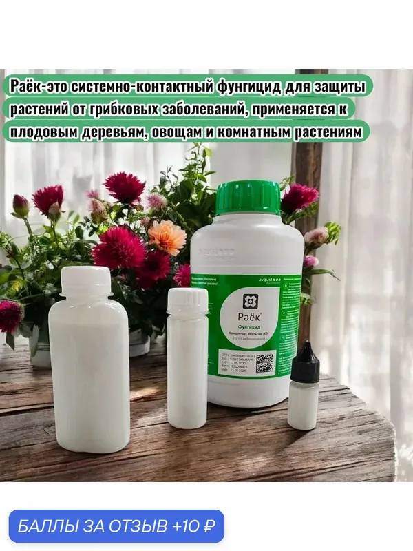 Фунгицид Раёк (фасовка) 10 мл — 10 баллов за отзыв Яндекс Маркет