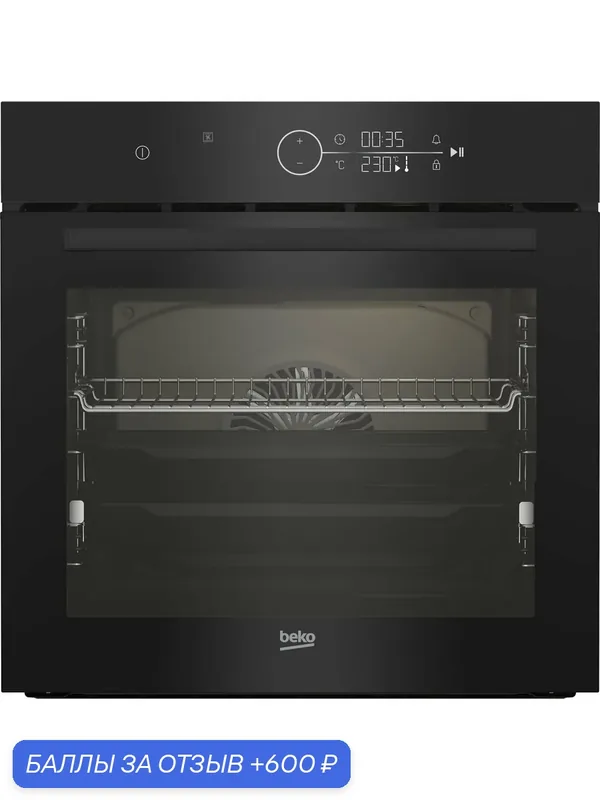 Электрический духовой шкаф Beko BIOM1752KBNC, 72 л, 13 режимов, черный — Beko, 600 баллов за отзыв Яндекс Маркет