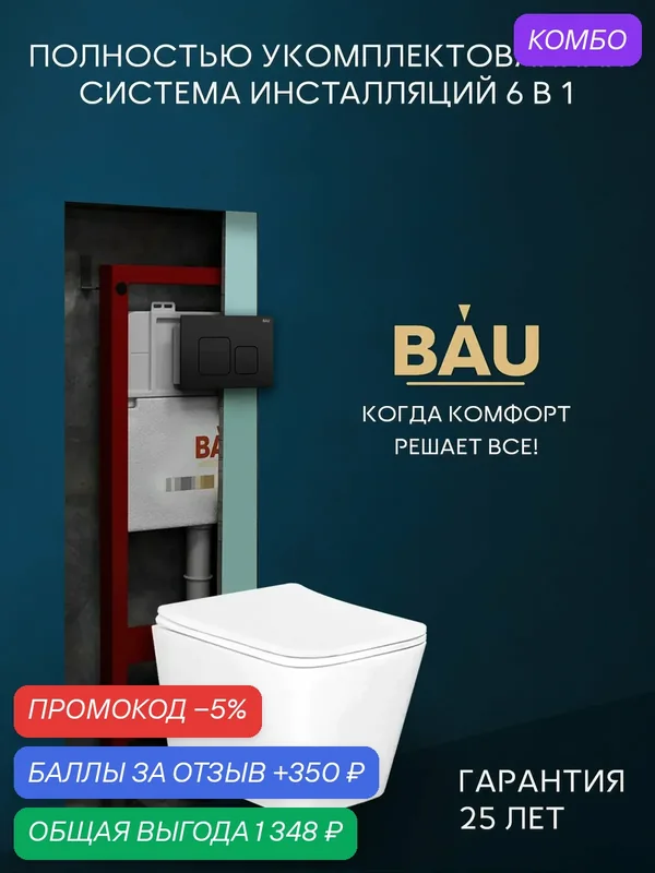 Инсталляция с унитазом комплект BAUEDGE : унитаз Stil, сиденье, клавиша Soul, черная матовая — BAUEDGE, промокод и 350 баллов за отзыв Яндекс Маркет