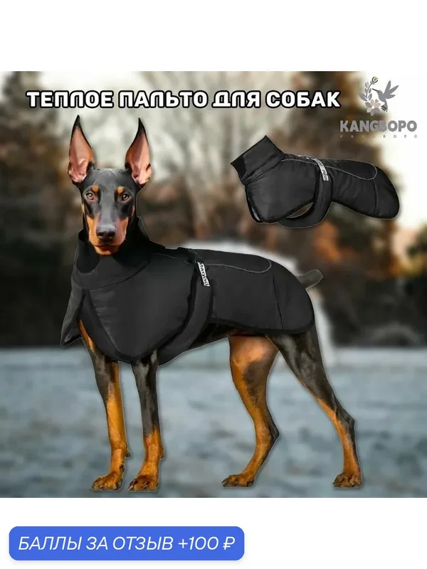 Одежда для животных/попона теплая для собак, Унисекс, 4XL, синий — ROMIKY, 100 баллов за отзыв Яндекс Маркет
