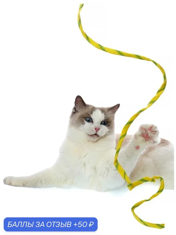 Игрушка дразнилка Japan Premium Pet для кошек с сильным хрустом, желтая. — топовый по игрушкам для кошек, купил у них уже много чего, есть с чем сравнивать., 50 баллов за отзыв Яндекс Маркет