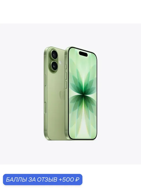 Смартфон Apple iPhone 17 256GB, Dual: Nano-SIM + eSim, Sage (зеленый) — Apple, 500 баллов за отзыв Яндекс Маркет