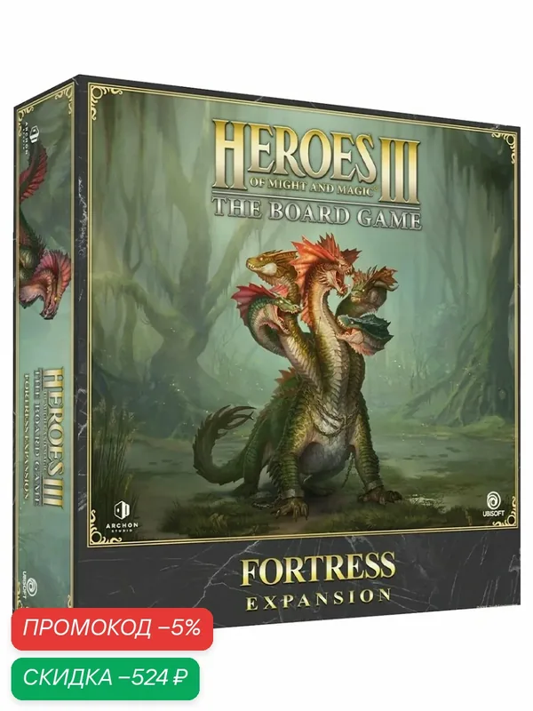 Дополнение для настольной игры Heroes of Might and Magic III: Fortress Expansion на английском — Archon, скидка по промокоду Яндекс Маркет