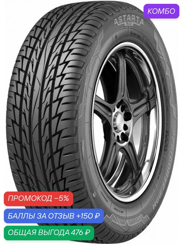 Шина Белшина Astarta SUV 215/60 R17 96H — Белшина, промокод и 150 баллов за отзыв Яндекс Маркет