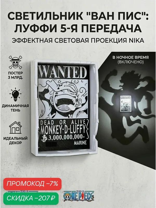 Настенный светильник, 0.5 Вт — скидка по промокоду Яндекс Маркет