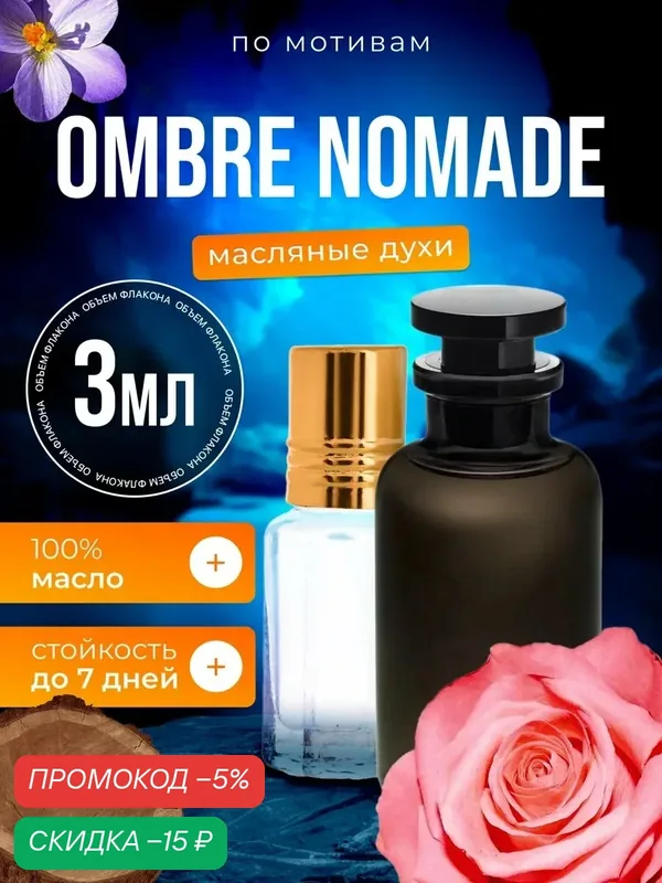 Духи масляные по мотивам Ombre Nomade Луи Виттон Омбре Номаде мужские, женские стойкие — BESTPARFUME, скидка по промокоду Яндекс Маркет