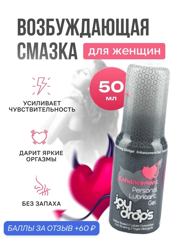 Смазка для женщин Turkuaz Medikal Joydrops Enhancement, возбуждающее действие, 50мл — скидка по промокоду Яндекс Маркет