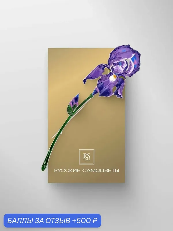 Брошь, серебро, 925 проба, эмаль — Русские Самоцветы, 500 баллов за отзыв Яндекс Маркет