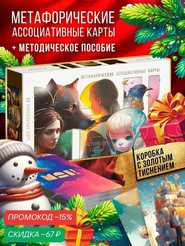 Метафорические ассоциативные карты "Универсальные", 50 карт (7х12 см), 16+ — ЛАС ИГРАС, скидка по промокоду Яндекс Маркет