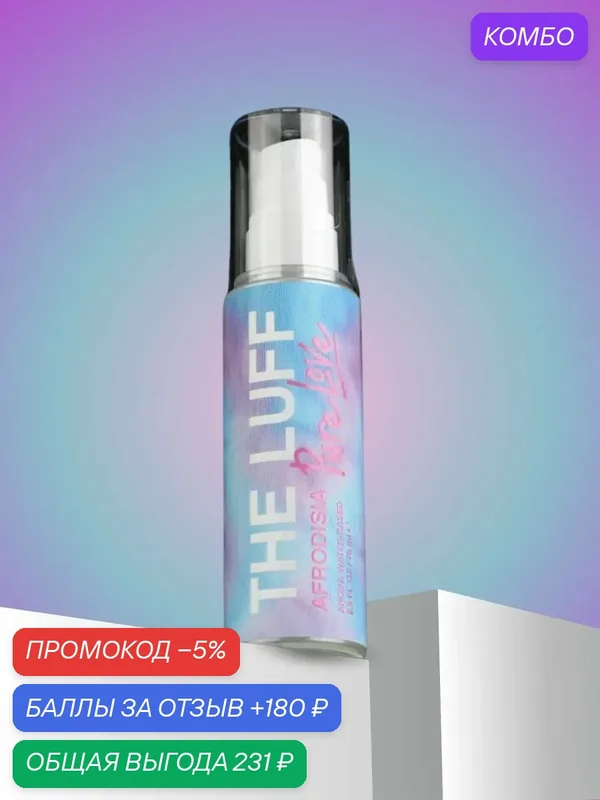 Лубрикант оральный для всех видов секса The Luff Afrodisia Pure Love 75 мл — THE LUFF, скидка по промокоду Яндекс Маркет