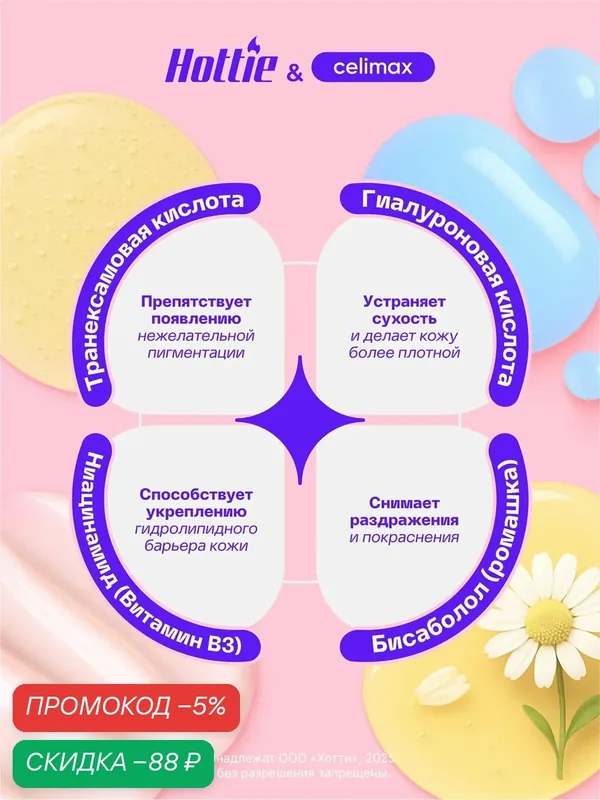 Набор 3в1 Celimax "Pore+Dark Spot", осветление кожи, для сужения пор — скидка по промокоду Яндекс Маркет