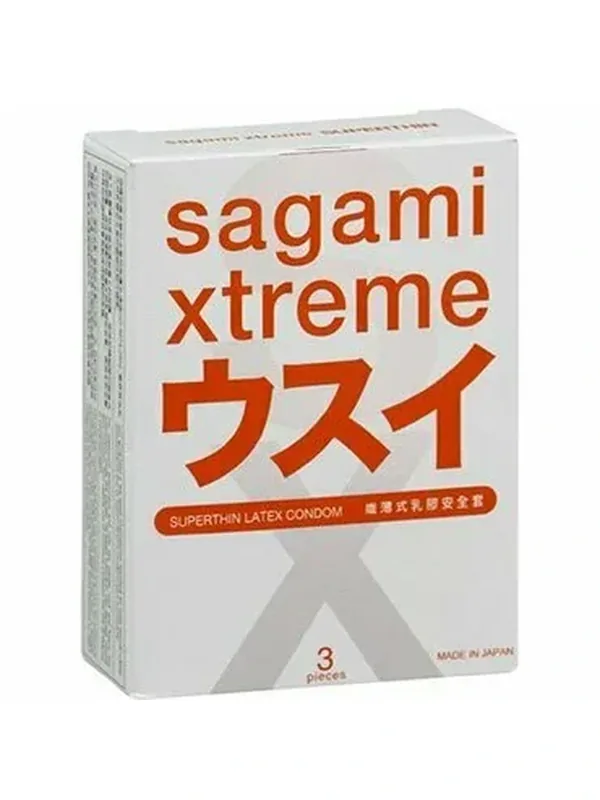 Ультратонкие латексные презервативы Sagami Xtreme Superthin 004 3 шт — Sagami, скидка по промокоду Яндекс Маркет