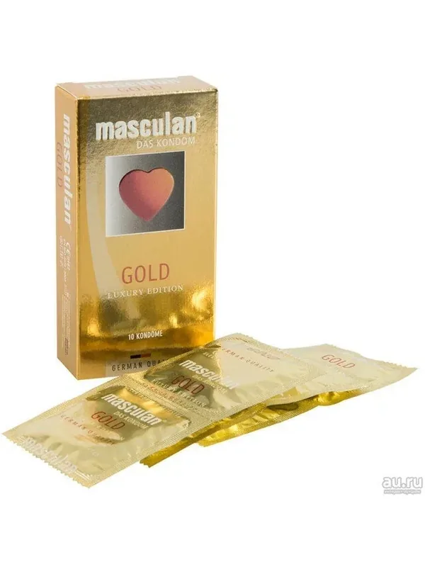 Презервативы Masculan тип 5 с ароматом ванили (золотого цвета, 10 шт.) — masculan, 50 баллов за отзыв Яндекс Маркет