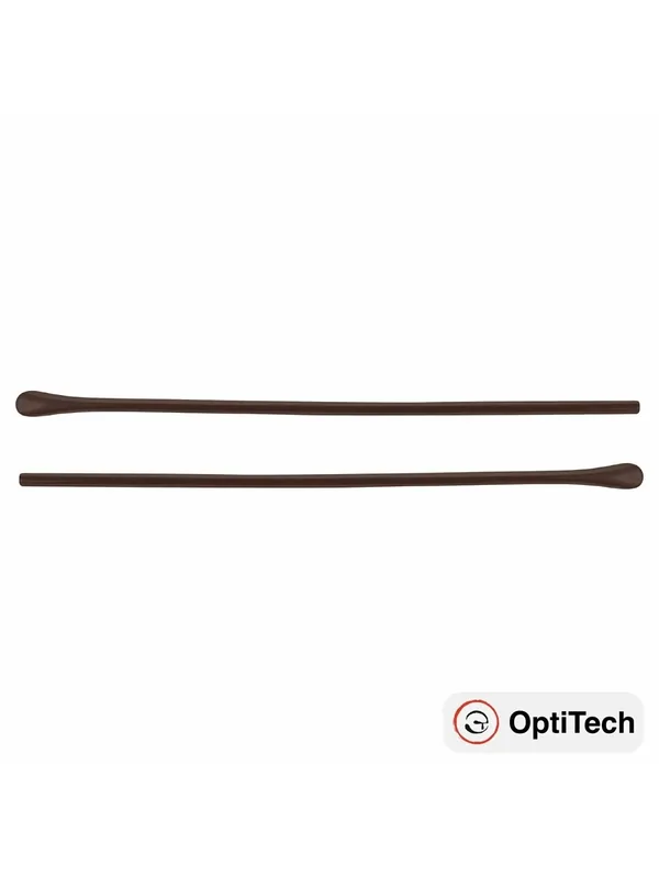 Наконечники на заушники (дужки) очков от OptiTech, удлиненные на всю длину заушника 135 мм. для круглых дужек, отверстие 1.2 мм, диаметр 3.0 мм. коричневый, 2 штуки — Optitech, 110 баллов за отзыв Яндекс Маркет