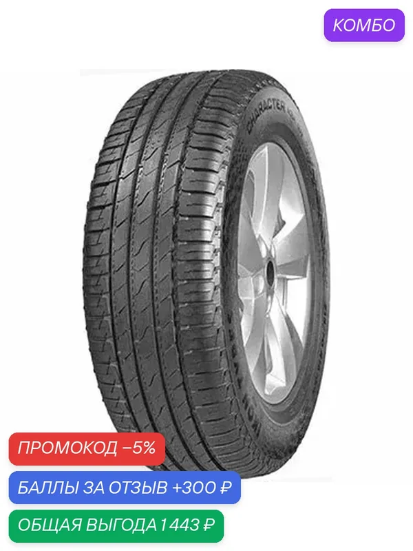 Шина Ikon Tyres Character Aqua SUV 245/45 R20 103V — IKON TYRES, промокод и 300 баллов за отзыв Яндекс Маркет