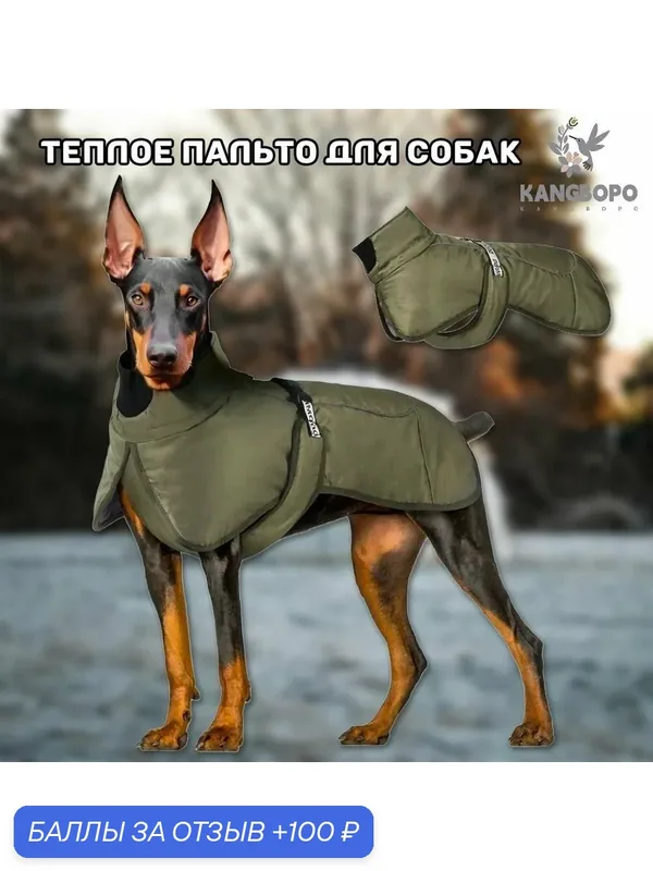 Одежда для животных/попона теплая для собак, Унисекс, 3XL, синий — ROMIKY, 100 баллов за отзыв Яндекс Маркет