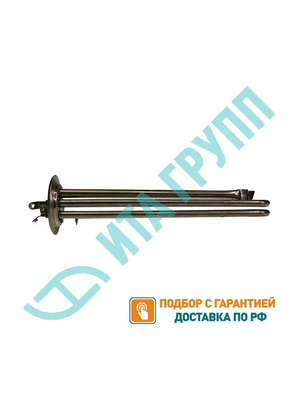 ТЭН 2000Вт (1000Вт/1000Вт) RF для водонагревателя Electrolux EWH, под анод М4, нерж, контакты под винт, 10115 — 100 баллов за отзыв Яндекс Маркет