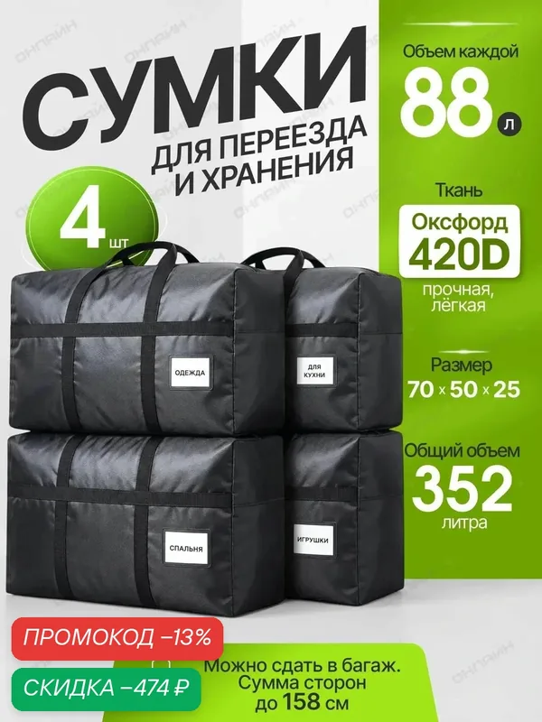 Сумка — скидка по промокоду Яндекс Маркет