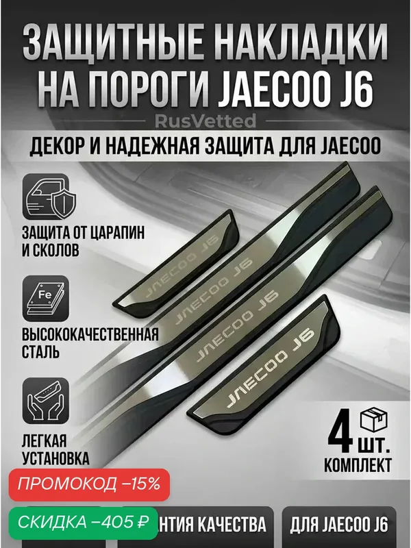 Защита внешних частей автомобиля на пороги — скидка по промокоду Яндекс Маркет