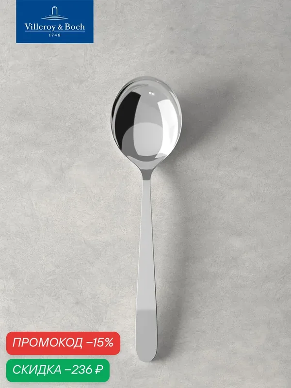 Ложка сервировочная 21 см, Daily Line, Villeroy & Boch, Нержавеющая сталь — Villeroy & Boch, скидка по промокоду Яндекс Маркет