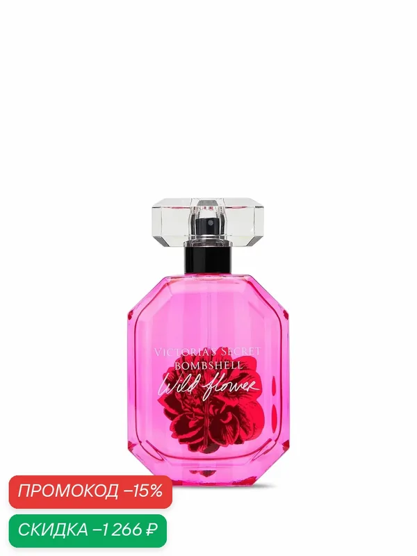Victoria's Secret, Парфюмерная вода Bombshell Wildflower Eau de Parfum, 100 мл — Victoria's Secret, скидка по промокоду Яндекс Маркет