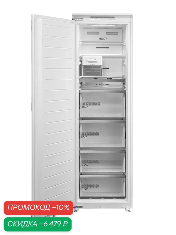 Встраиваемая однодверная морозильная камера Midea MDRE306FZF01 — Midea, скидка по промокоду Яндекс Маркет