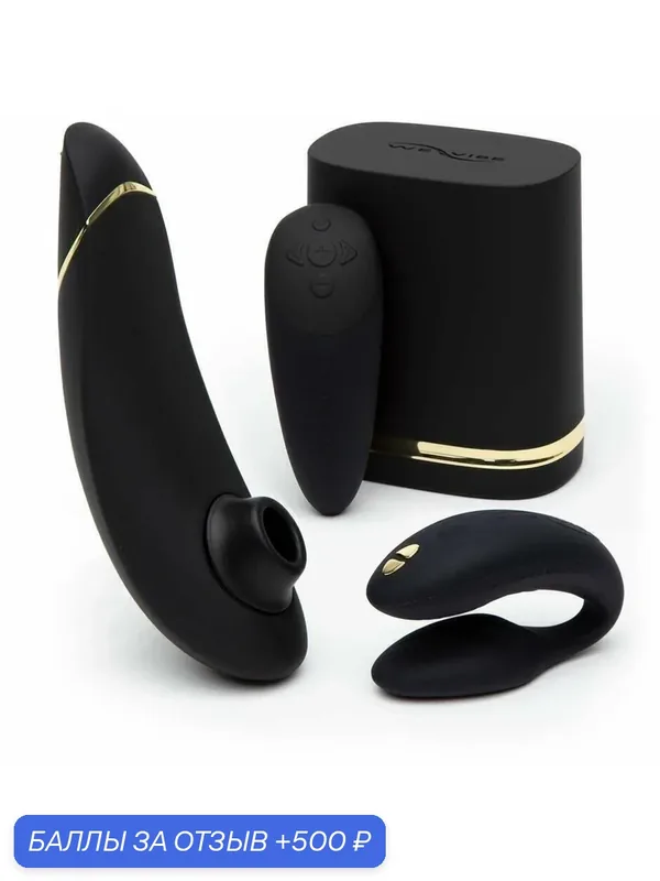 Набор Golden Moments We-Vibe Chorus + Womanizer Premium 2, черный — 500 баллов за отзыв Яндекс Маркет