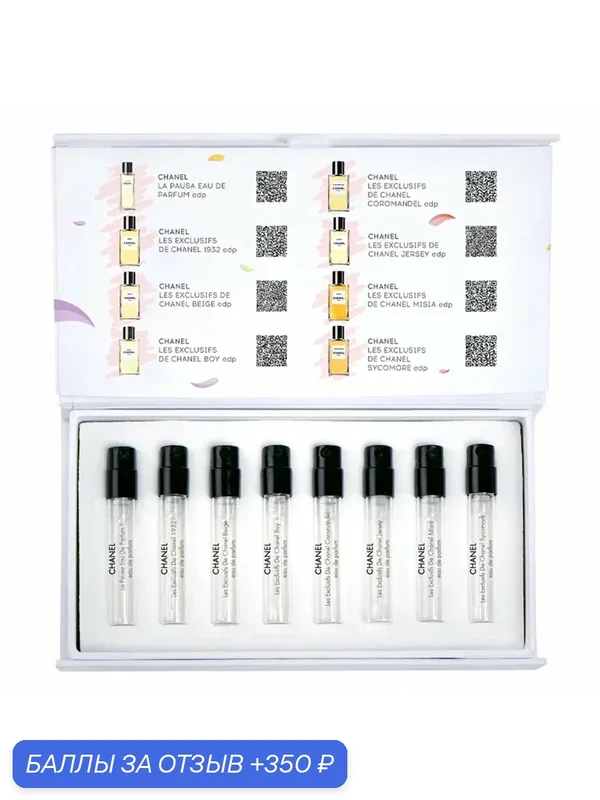 Aroma Box Набор #6 Топ ароматов Chanel — AROMA BOX, 350 баллов за отзыв Яндекс Маркет