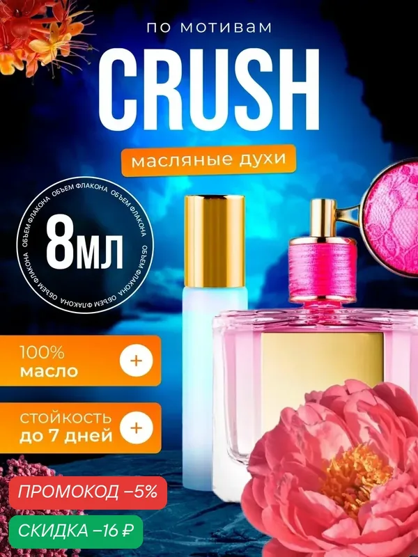 Духи масляные по мотивам Crush Виктория Сикрет Краш парфюм женские стойкие — BESTPARFUME, скидка по промокоду Яндекс Маркет