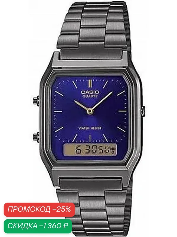 Наручные часы Vintage — CASIO, скидка по промокоду Яндекс Маркет
