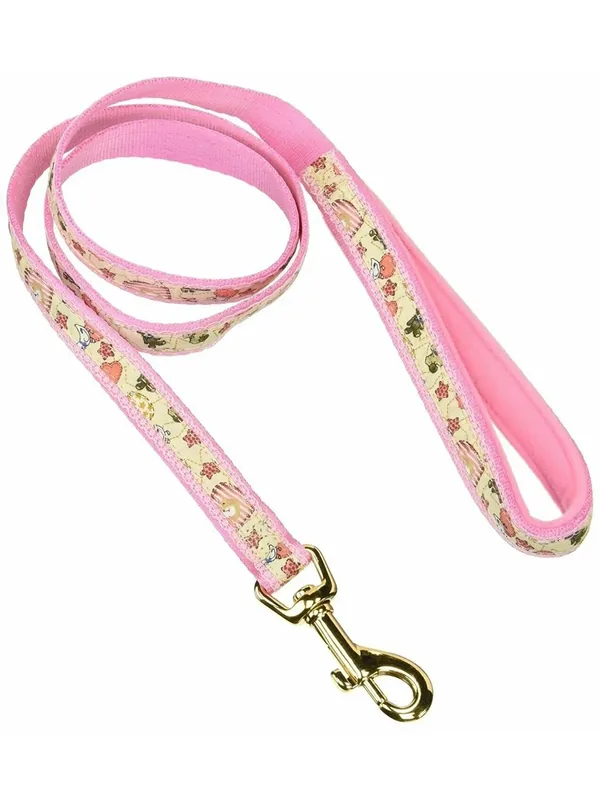 Поводок для мини собак Japan Premium Pet буржуа с мягкой анатомической вкладкой, размер 2S, цвет розовый — Japan Premium Pet, 50 баллов за отзыв Яндекс Маркет