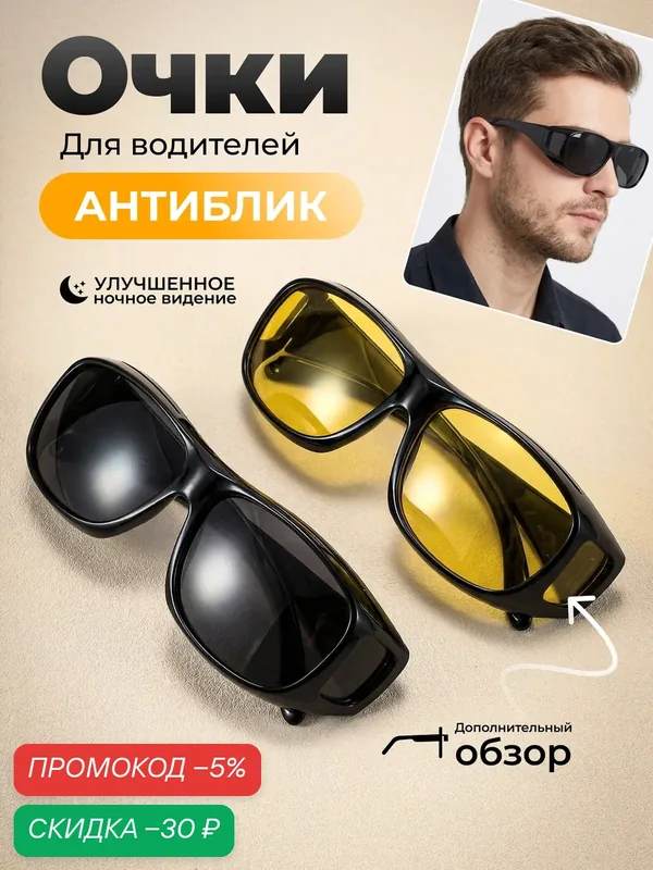 Солнцезащитные очки — HomDoctor, скидка по промокоду Яндекс Маркет