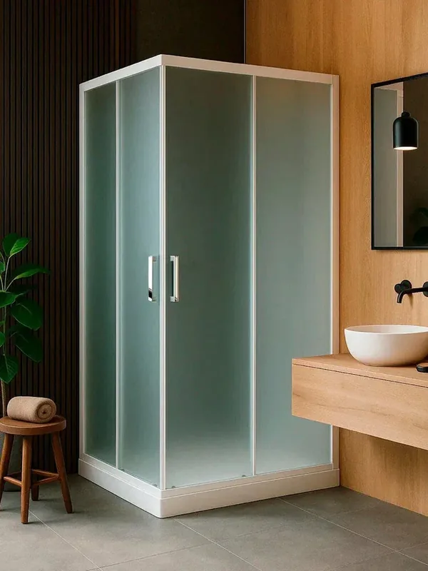 Душевой уголок Royal Bath 115х80х200 закаленное стекло матовое 6мм профиль белый — Royal Bath, 400 баллов за отзыв Яндекс Маркет
