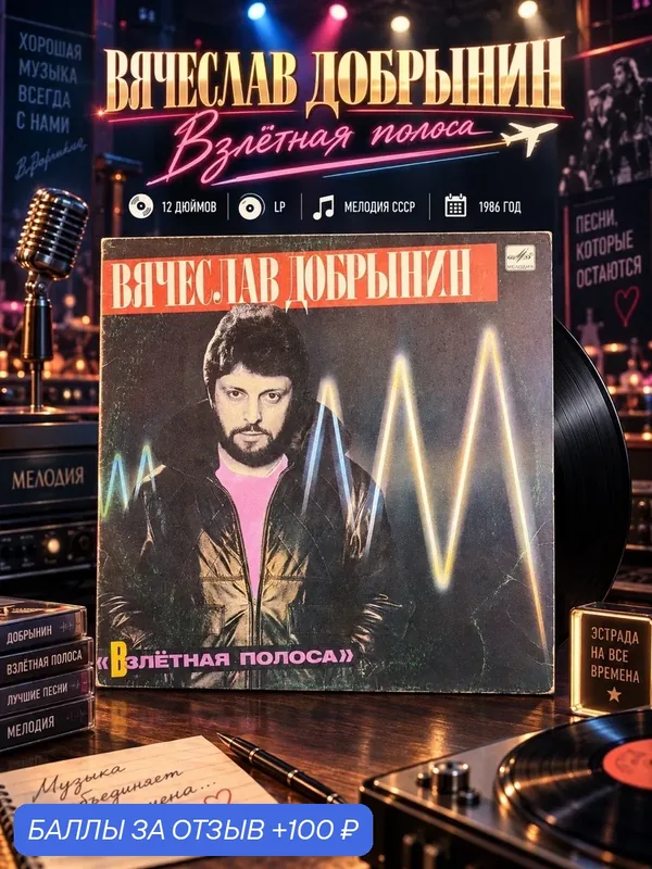 LP Вячеслав Добрынин – Взлётная Полоса. Виниловая пластинка 12 дюймов. Мелодия СССР 1986 год. — PEREVOZNIKOV-COINS, скидка по промокоду Яндекс Маркет