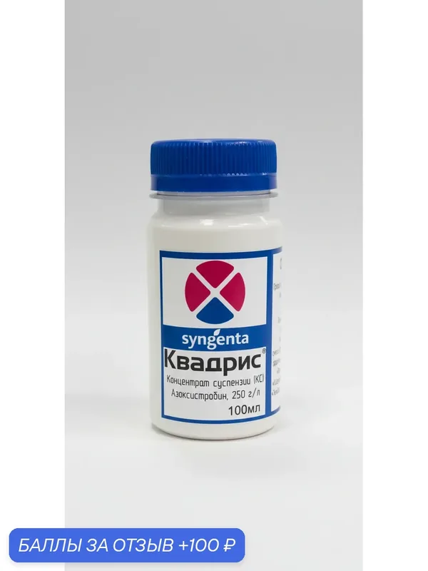 Quadris - фунгицид 100 мл — Syngenta, 100 баллов за отзыв Яндекс Маркет