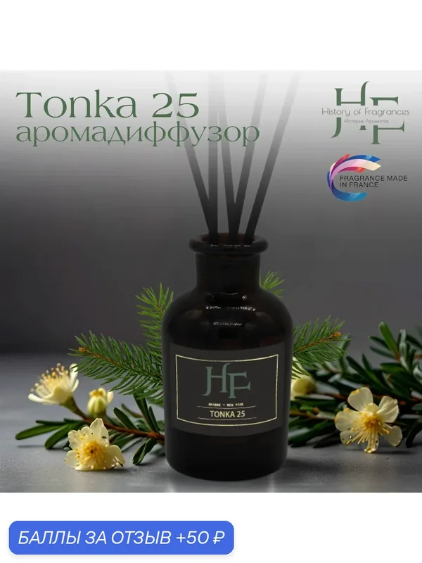 Аромадиффузор History of Fragrances "Tonca", для комнат, ванной и туалета, 50мл — History of Fragrances, скидка по промокоду Яндекс Маркет