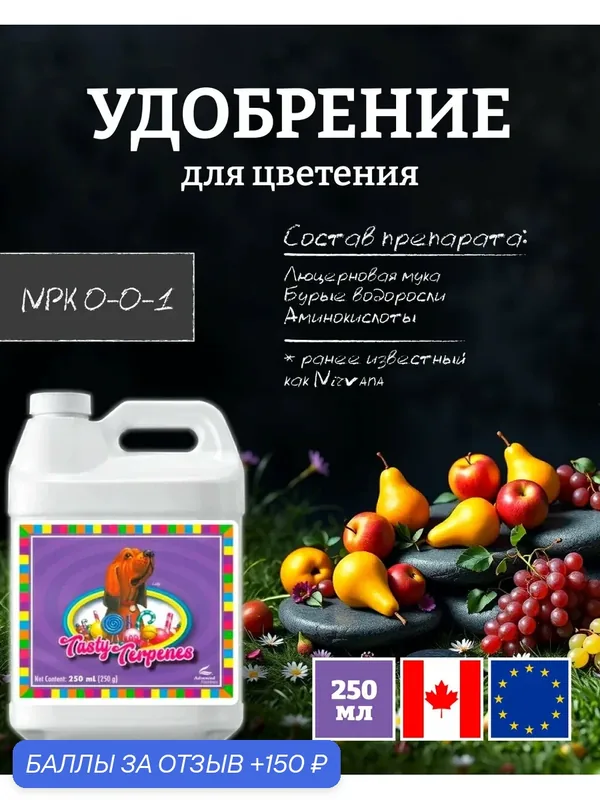 Удобрение для метаболизма/ усилитель вкуса Advanced Nutrients Tasty Terpenes 250 мл. — Advanced Nutrients, скидка по промокоду Яндекс Маркет