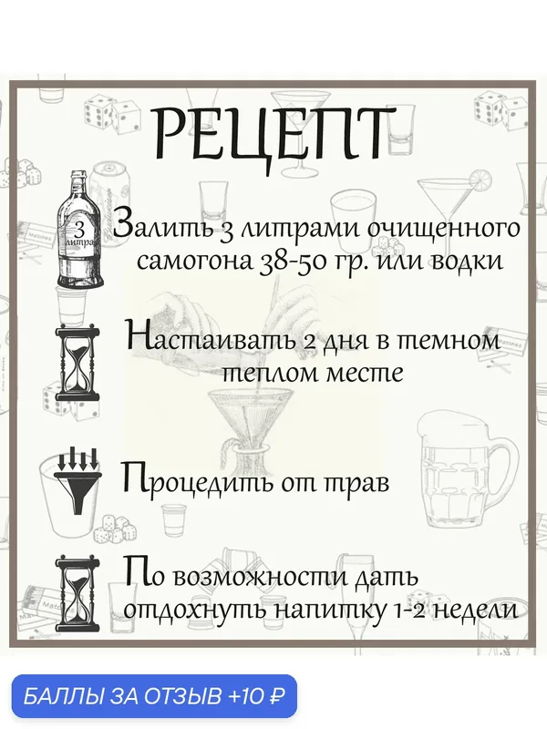 Готовая настойка, Виски Белиз, набор для настаивания, для 6 литров, быстро, вкусно, за 3 дня — САМОГОШКА, 10 баллов за отзыв Яндекс Маркет