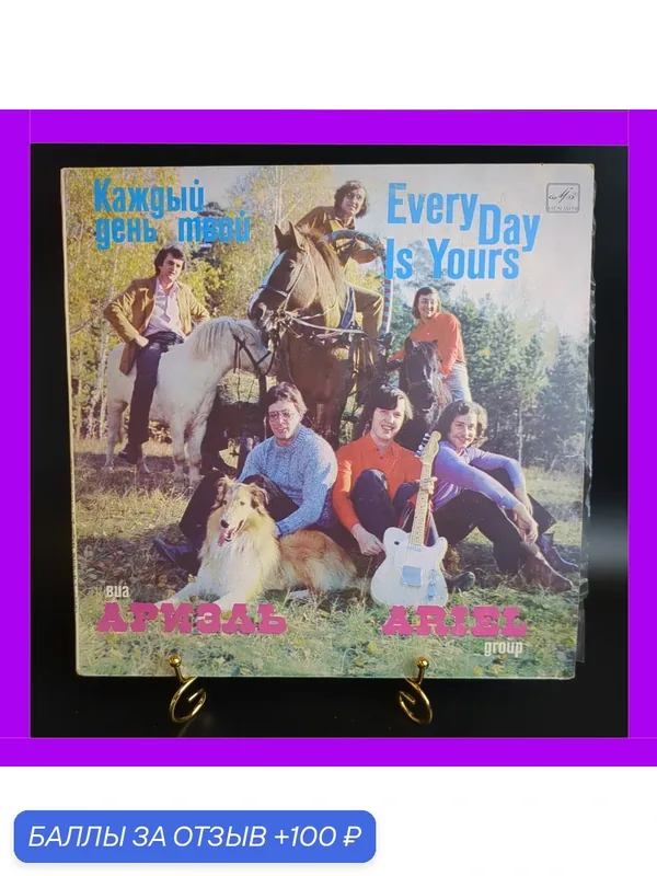 LP ВИА Ариэль - Каждый день твой, виниловая пластинка 12 дюймов Мелодия 1982 год — PEREVOZNIKOV-COINS, 100 баллов за отзыв Яндекс Маркет