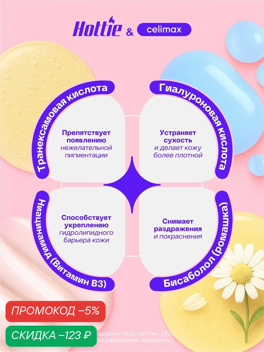 Набор 3в1 Celimax "Pore+Dark Spot", осветление кожи, для сужения пор wys8 — скидка по промокоду Яндекс Маркет
