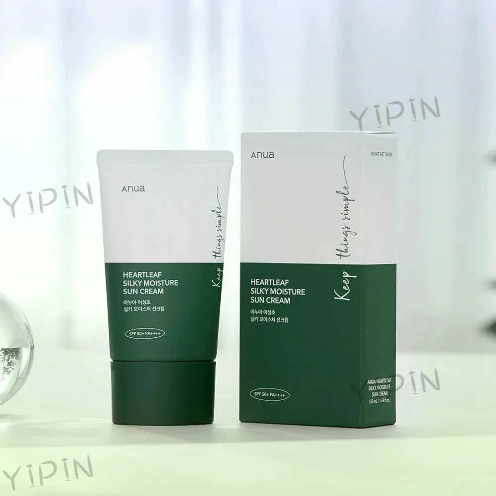 Anua Успокаивающий солнцезащитный крем с экстрактом хауттюйнии Anua Heartleaf Silky Moisture Sun Cream SPF50+ 50 мл — скидка по промокоду Яндекс Маркет