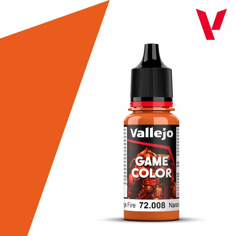 Краска g72008 Vallejo Game Color Orange Fire (Оранжевый огненный) 18ml — Acrylicos Vallejo, скидка по промокоду Яндекс Маркет