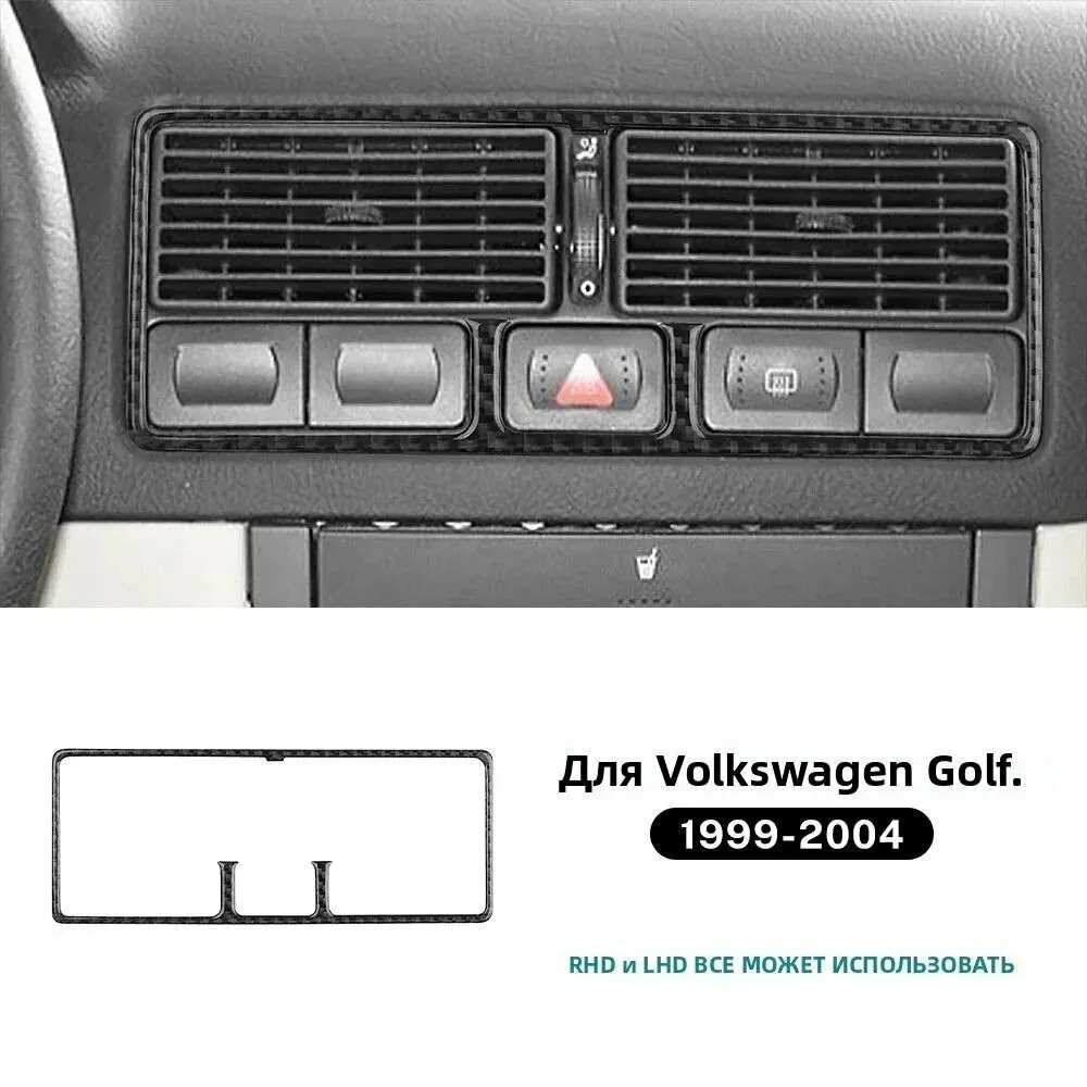 Для Volkswagen VW Golf 4 Jetta Bora MK4 R32 GTI 1999-2004, панель приборов, воздуховод кондиционера, фара, отделка из углеродного волокна. — скидка по промокоду Яндекс Маркет